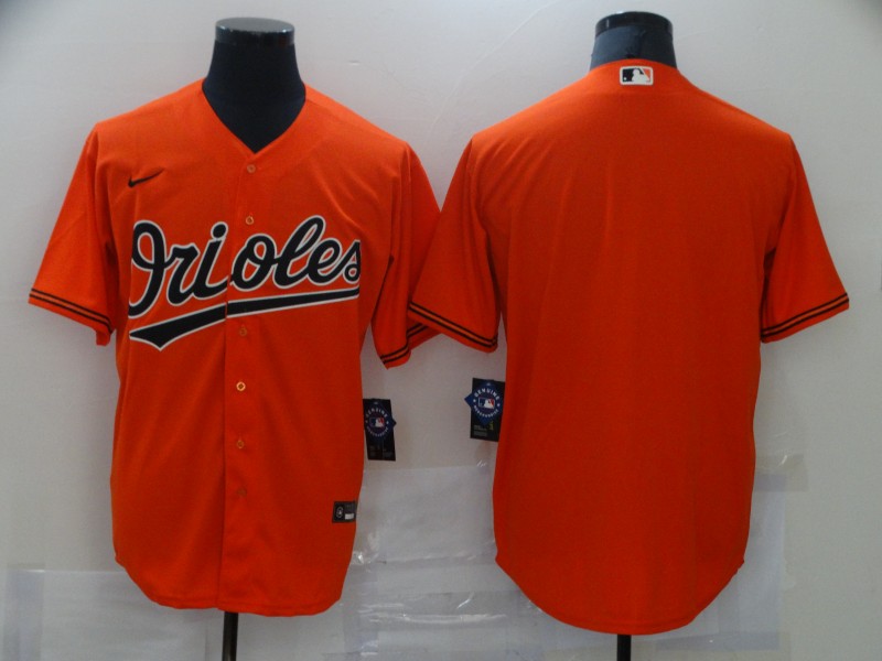 Men's Baltimore Orioles Orange Alternate Blank Jersey